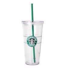 Starbucks 16 Ounce Clear Insulated Tumbler