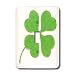 CherylsArt Holidays Saint Patricks Day - Gold Trimmed Shamrock - Light Switch Covers - single toggle switch