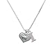 2-D Silver Heart with Megaphone 