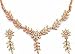 White Cubic Zirconia Earring and Necklace Sets Handmade Costume Jewelry