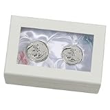Elegant Baby Frist Tooth & Curl Set in White Box