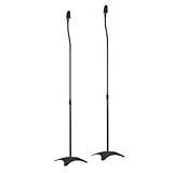 VideoSecu 2 Adjustable Height Speaker Stands MS01B 1B7