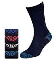 4 Pairs of Autograph Modal Blend Contrast Striped Heel & Toe Socks