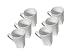 Over & Back Entertaining Sets Mugs Set of 6