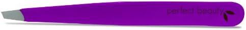 Perfect Beauty Orchid Collection Slanted Tweezers - Made in Italy (Orchid)