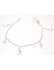 The Olivia Collection Sterling Silver Dolphin and Fish Charm Bracelet