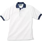 Pique Polo with Striped Tip Collar and Cuffs