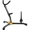 Hercules Stands Alto/Tenor Saxophone Stand with Flute/Clarinet Peg