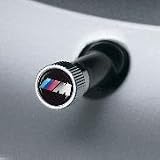 BMW Genuine Factory OEM 36110421543 Valve Stem Caps M Logo (set of 4) by BMW