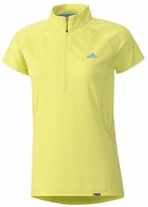 Adidas Terrex Swift 1/2 Zip SS Shirt - Women's Bahia Glow Small