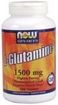 L-Glutamine by NOW Foods - Mental Fitness (1500mg - 180 Vegetarian Tablets)