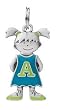 Children Jewelry Charm & Trinkets - Girl Shaped Metal Initial Charm - A