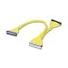 Round ATA133 IDE 40Pin, 3 Conn, 18 Inch, Yellow
