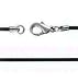 2mm Rubber Chain Necklace with Stainless Steel Lobster Clasp 24 Length