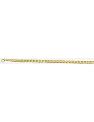 6mm 14k Fancy Hand Made Link Bracelet 9"