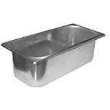 Master-Bilt 44-01050 European 5-Liter Stainless Steel Pan - For Gelato Merchandisers