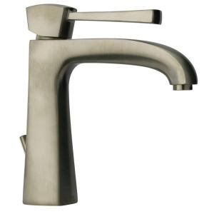 LaToscana TC89PW211 Brushed Nickel Lady Lady Bathroom Faucet with Pop-Up Drain Assembly and Metal Le