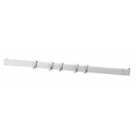 Brabantia - 460029 - Kitchen Today Wallrail - Rail Mural + 5 Crochets Mobiles - 40 cm - Inox Satin�