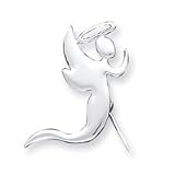 Sterling Silver Angel Kneeling In Prayer Pin