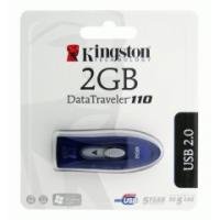Kingston 2GB USB 2.0 Hi-Speed DataTraveler 110 (Blue) (DT110B/2GB)