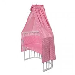 Nestbaugl�ck BettSet f�r Beistellbett, Sterne rosa