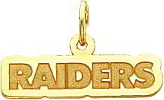 14K Gold NFL Oakland Raiders Charm