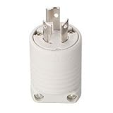 明工社 接地2P 15A 引掛プラグ 15A 250V (白) (L6-15P 準拠)