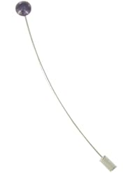 Les Poulettes Jewels - Sterling Silver Brooch and Dark Grey Round Freshwater Pearl 10 mm