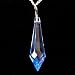 Swarovski Hanging Crystal - Blue (Sapphire) Point 40mm
