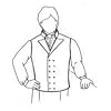 1790-1820's Gentleman's Waistcoat Pattern