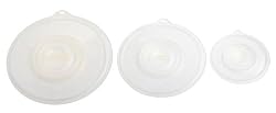 Orka A94402 Silicone Lids, Set of 3, Translucent