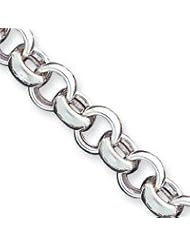 Sterling Silver Fancy Link Bracelet QG1554-7.75"