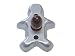 R&M MINI G/B BOY Metal Cookie Cutter Aluminum BROWN Knob