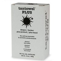 TanTowel Plus- Deeper/Darker Self-Tan Towelette 1/2 Body-Orange Packaging (Box Of 50 Packets)