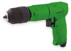 Speedaire 2YPP7 Pneumatic Drill, Keyless, 3/8 In, 2200 RPM
