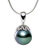 14k Gold Chain and 11mm Tahitian Pearl Pendant