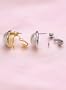 Pierced Earrings Converter, Color Silver