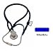 Stainless Steel Dual-Head Stethoscope - Adult by MDF Instruments Direct, Blackout - 1Each