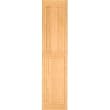 16x63 Exterior White Pine 2 Raised Shutter Panel Blinds [CAPITOL CITY LUMBER]