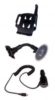 HTC Touch HD Car upgrade package WWE; contents: car charger, gooseneck, device holder