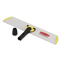 Rubbermaid Commercial Microfiber Quick Connect Frame, for Wet/Dry Mops, 18 Inch Width x 3 1/2 Depth, Aluminum, Yellow (Q560)