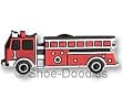Shoe Doodles Firetruck Charm