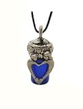 Mother and Heart Blue Cobalt Cremation Jewelry