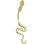 Solid 14kt Yellow Gold Sexy Snake Belly Ring