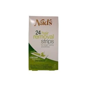Nad's Body Hair Removal Strips, Green Apple 24 ea