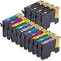 Ink-Tank 14pk Remanufactured Ink for Epson Artisan 700, 800 Printers