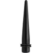 00 Gauge Black Uv Acrylic Straight Taper