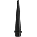 00 Gauge Black Uv Acrylic Straight Taper