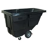 Black Tilt Truck, Utility, 1/2 Cubic Yard (RUB155) Category: Utility Trash Cans and Containers