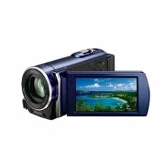 Sony HDR-CX115EL Full HD Camcorder (Flash, 25 fach optischer Zoom, 6,9 cm (2,7 Zoll) Display, EXMOR R Sensor, Touchscreen) blau